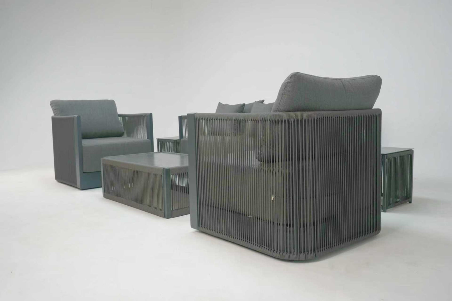 Icon Grey Olefin Sofa Set