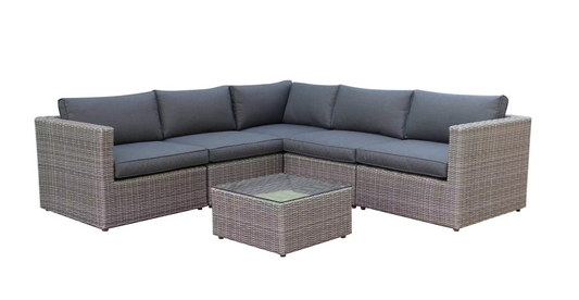 Ada modular corner sofa with coffee table