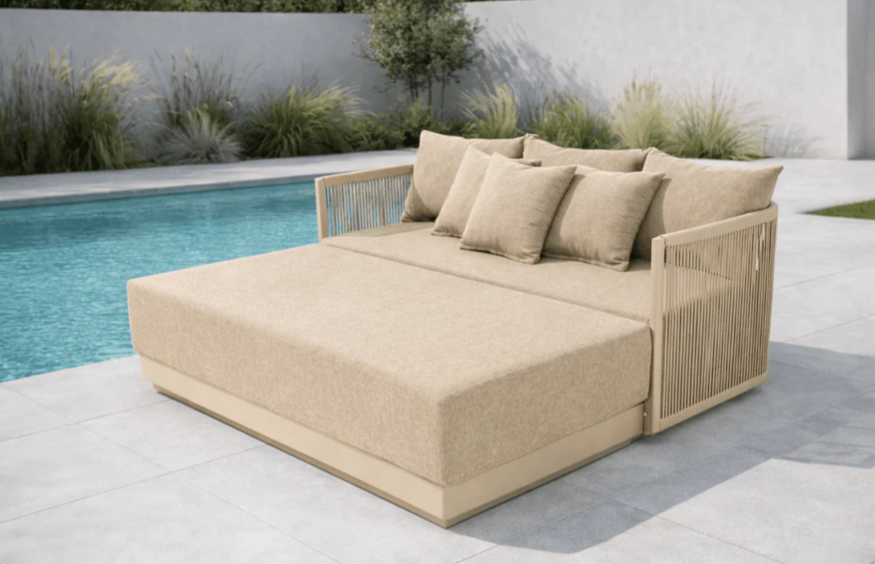 Luxury Day Bed Beige