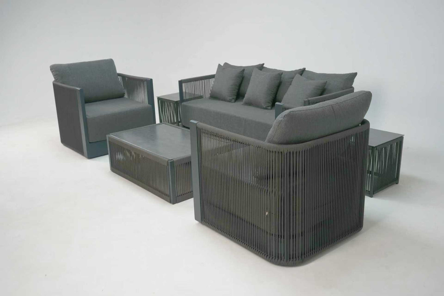 Icon Grey Olefin Sofa Set
