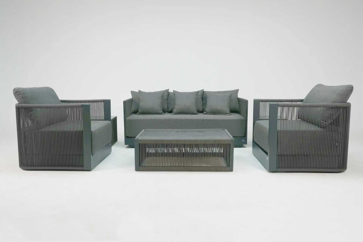 Icon Grey Olefin Sofa Set