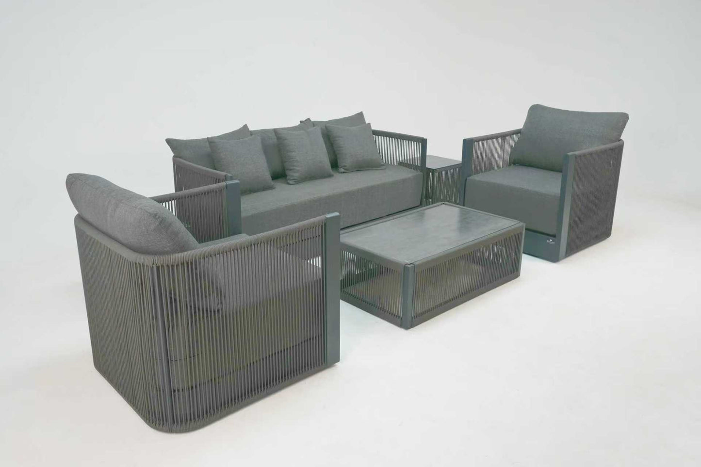 Icon Grey Olefin Sofa Set