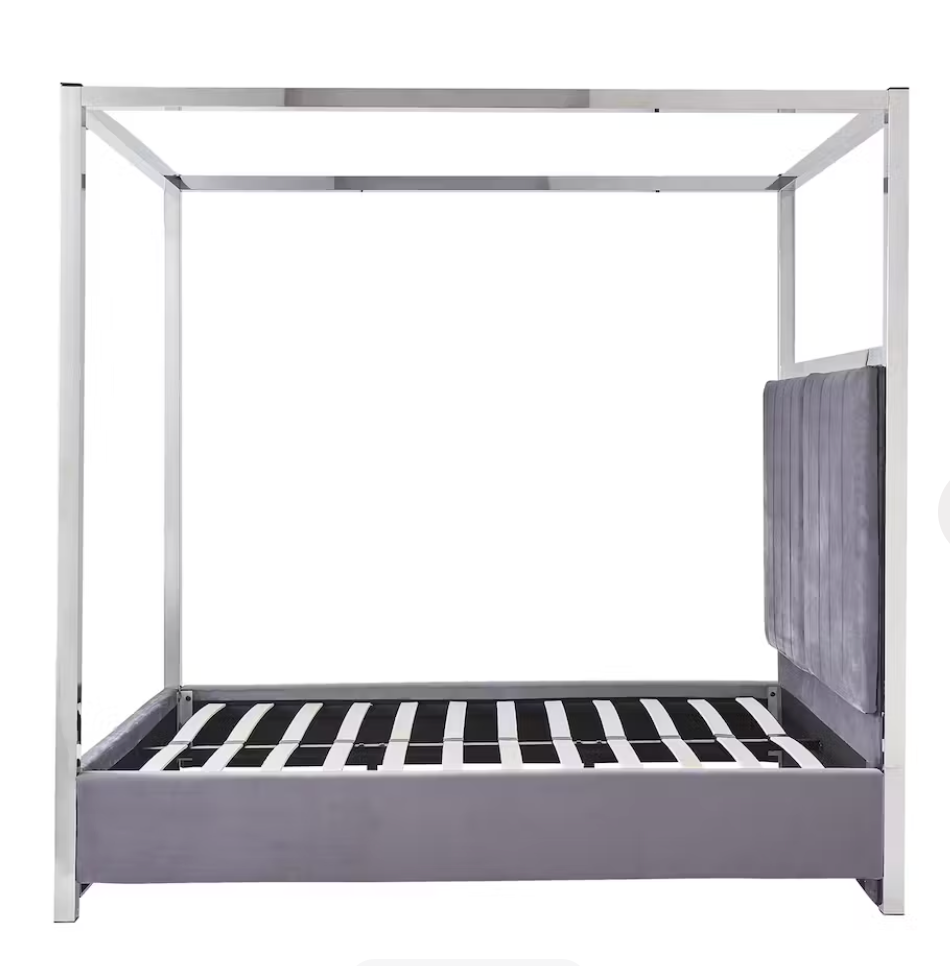 Sovereign Velvet Four Poster Metal Frame Bed