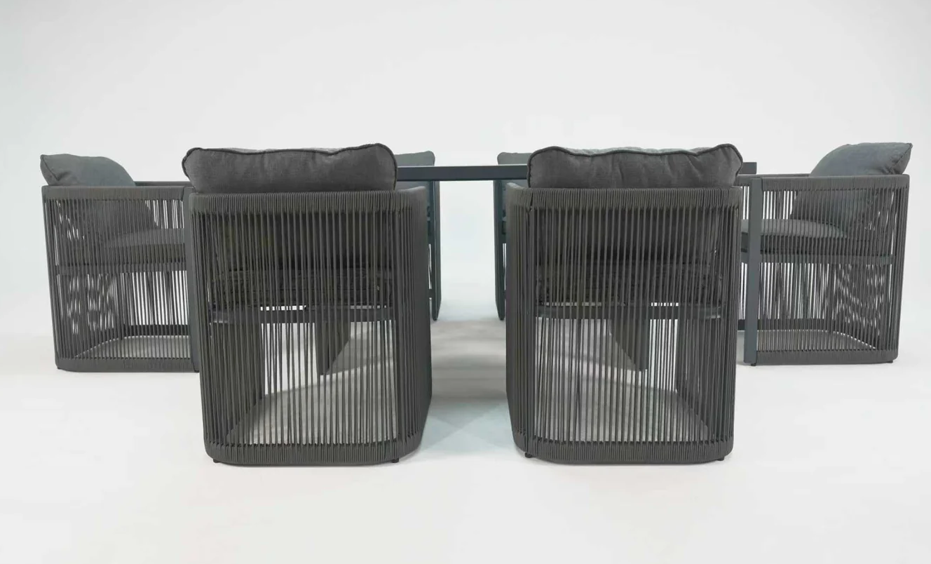 Oslo 6 Seat Aluminium Dining Set