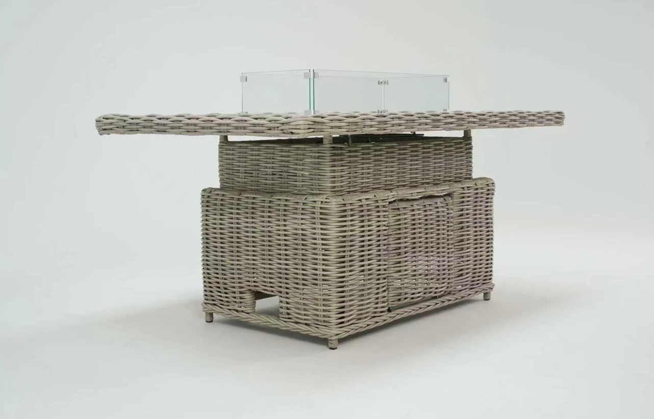 Luxury Corner Sofa with Rise and Fall Fire Pit Dining Table Arriving End of April