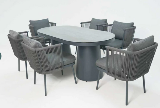 Lunar 6 Seat Dining Set - Pre-order due end of March
